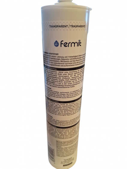 Fermit Aqua-Fix Pro 290 ml transparent Dichtstoff für Abdichtung unter Wasser